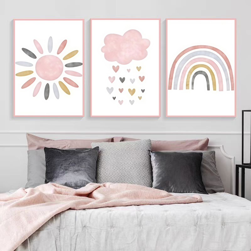 Opção de tamanho 20 por 30 centímetros da composição de quadros decorativos