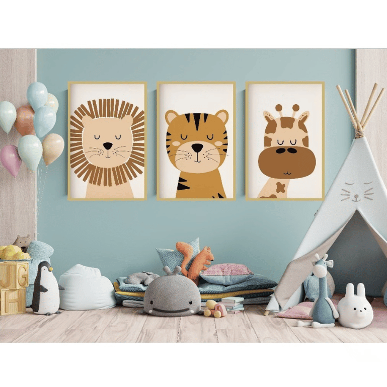 Composição decorativa Safari Baby infantil