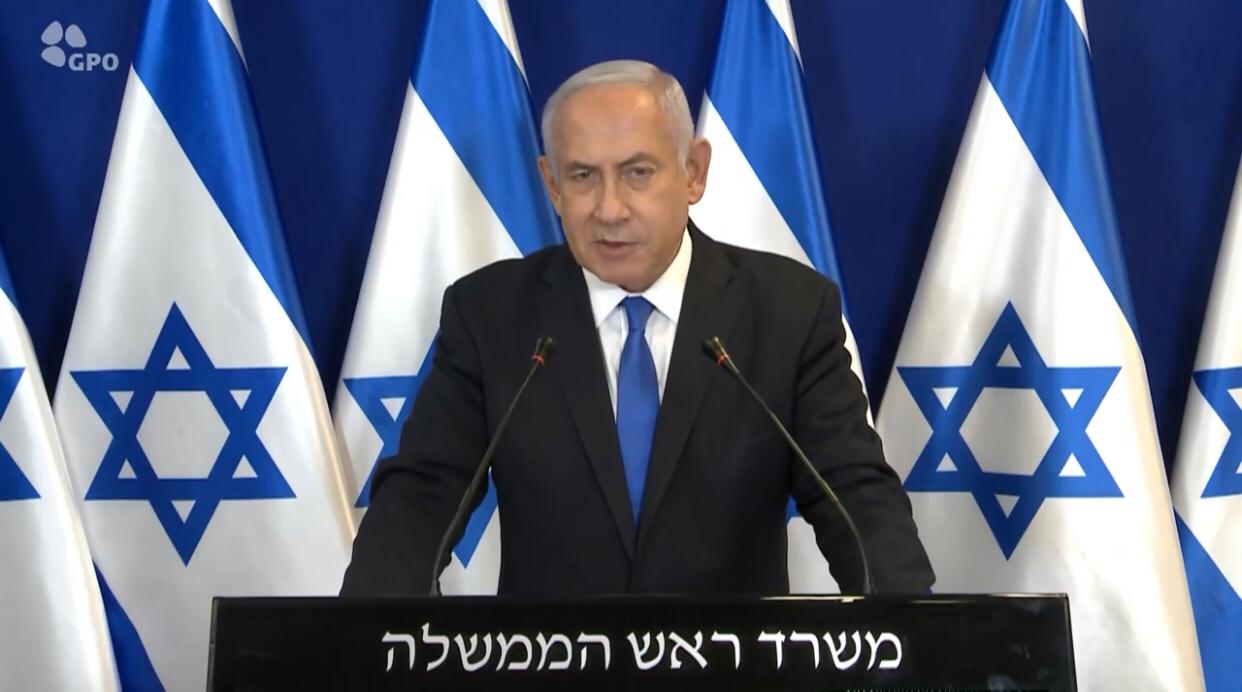 FULL SPEECH Speaking to the nation and the world Netanyahu vows