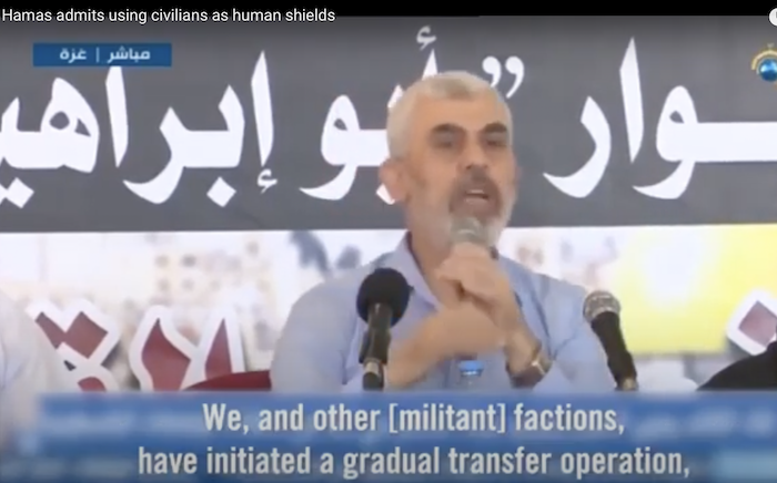 Hamas admits using civilians as human shields Hamas admits using civilians as human shields