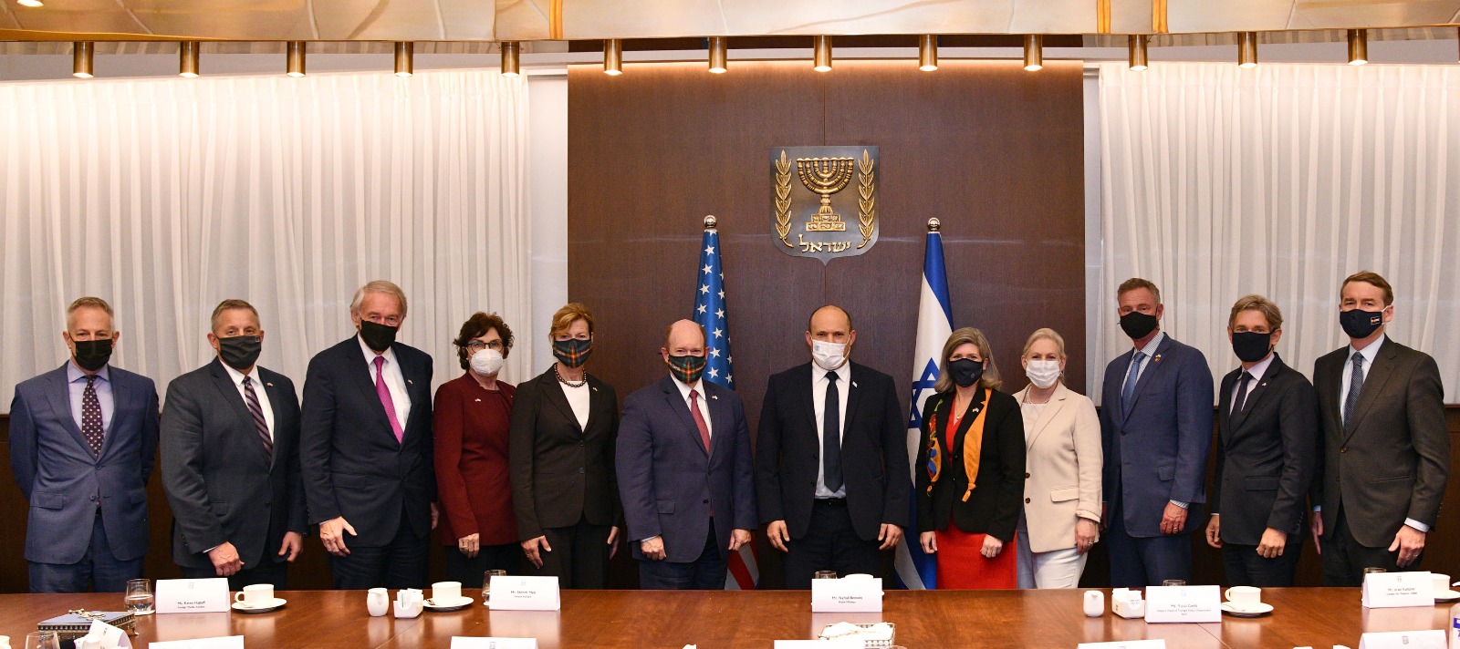 Israeli Prime Minister meets with U.S. congressional delegation, Nov. 9, 2021 (Photo: Haim Zach/GPO)