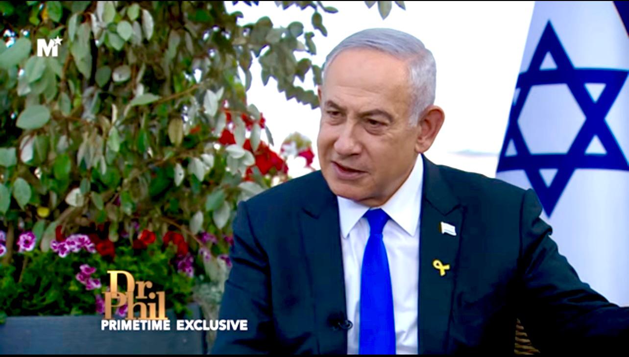 Israeli PM Netanyahu with American psychologist Phil McGraw (Photo: Screenshot)