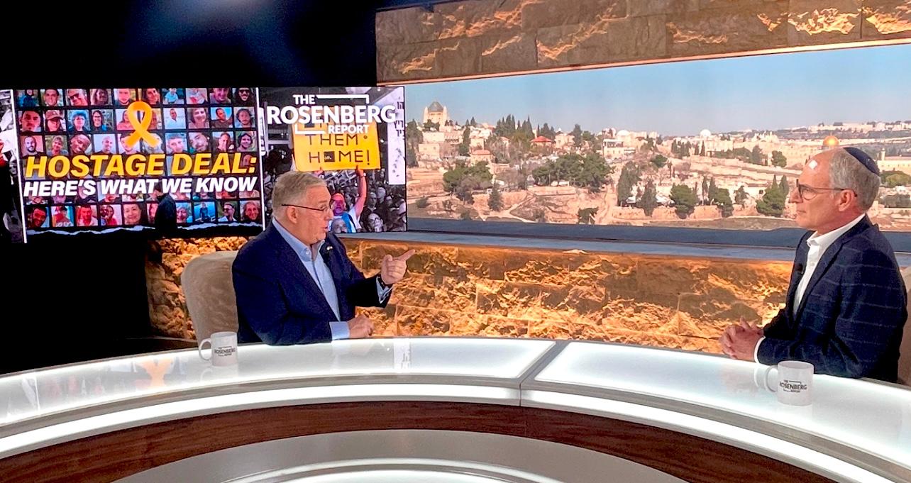 Joel C. Rosenberg interviews Dr. Yechiel Leiter, Israel's ambassador-designate to US (Photo: ALL ISRAEL NEWS)