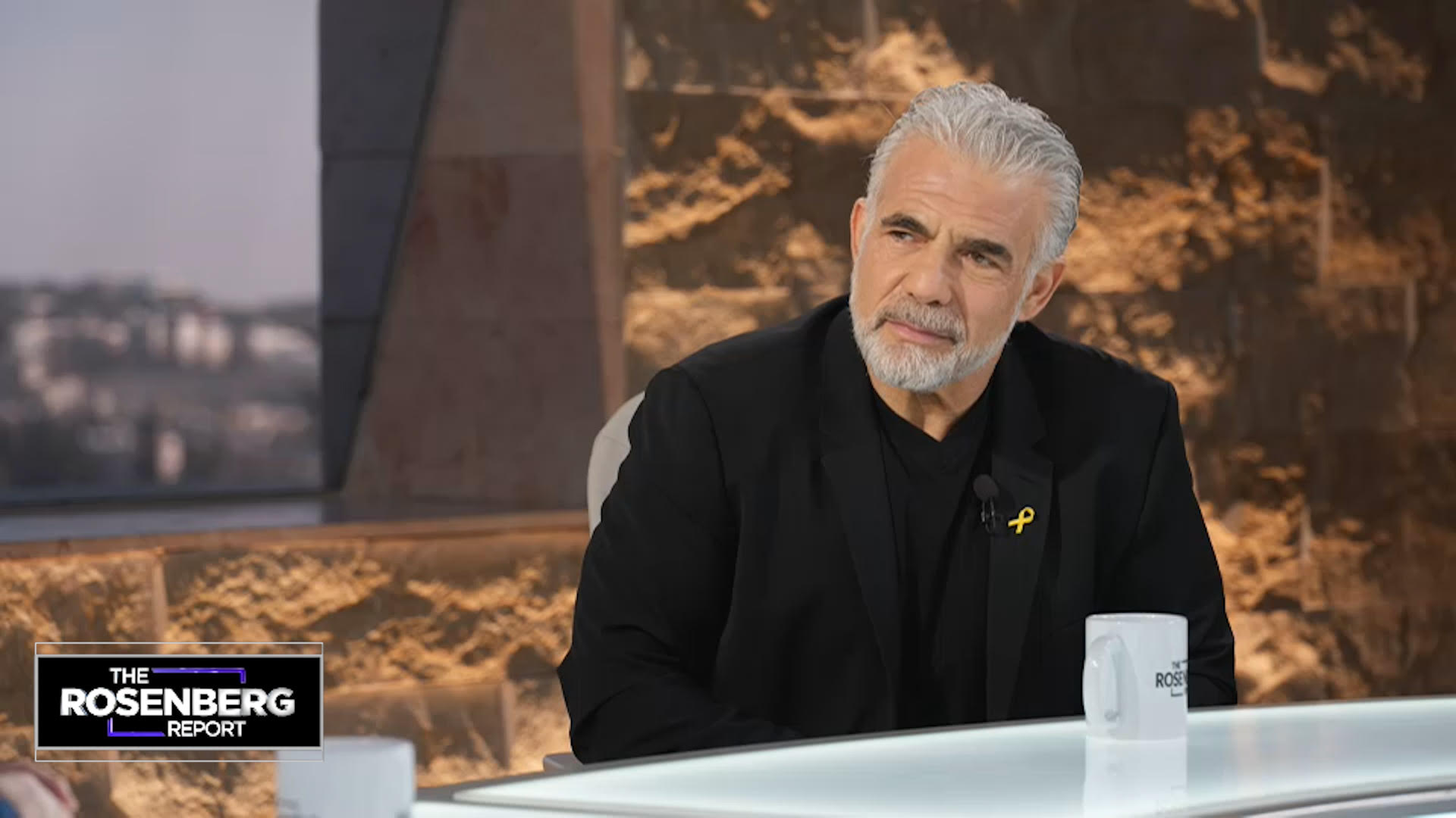 Joel Rosenberg interviews Israeli opposition leader Yair Lapid on TBN's The Rosenberg Report (Photo: Screenshot)