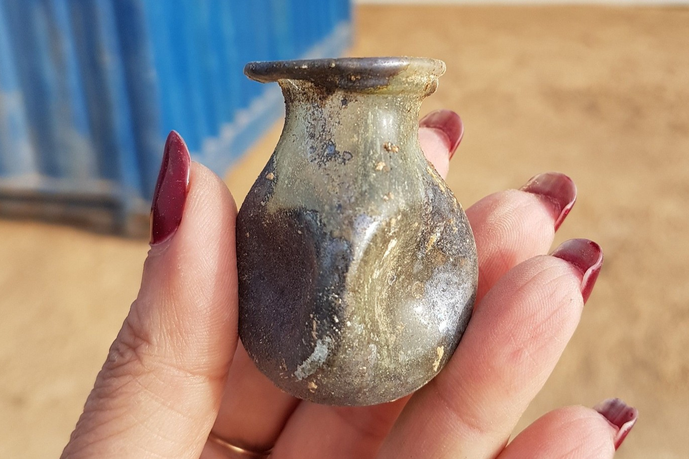 Figurines discovered in the excavation. (Photo: Dafna Gazit, Israel Antiquities Authority)