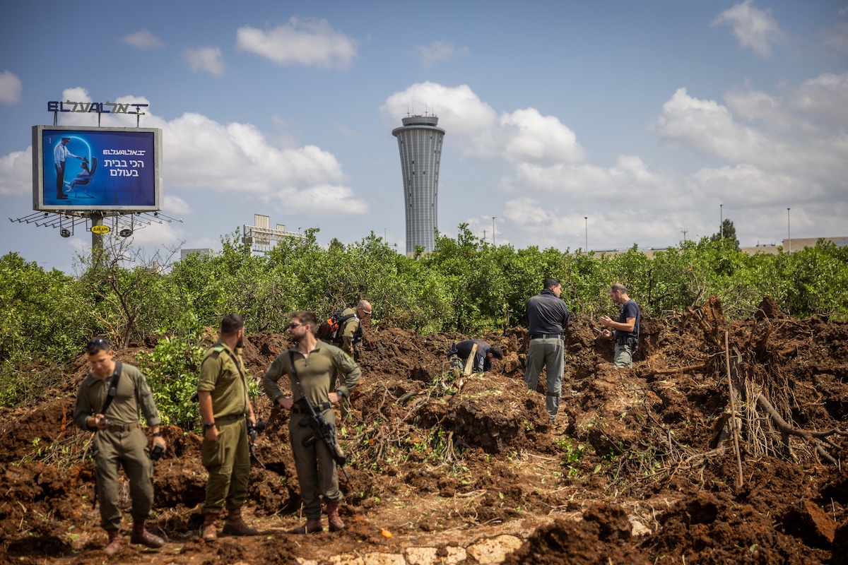 Houthi missile that hit near Israel's Ben Gurion Airport (Photo: Screenshot)