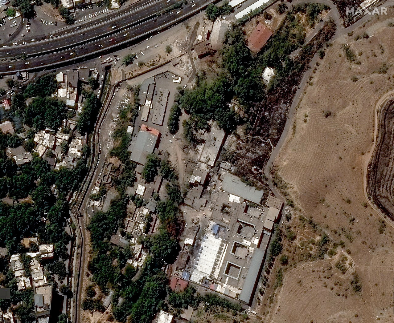 An interior view of an office building of the Evin prison is destroyed in Israeli strikes in northern Tehran, Iran, July 1, 2025. (Photo: Morteza Nikoubazl/NurPhoto via Reuters)