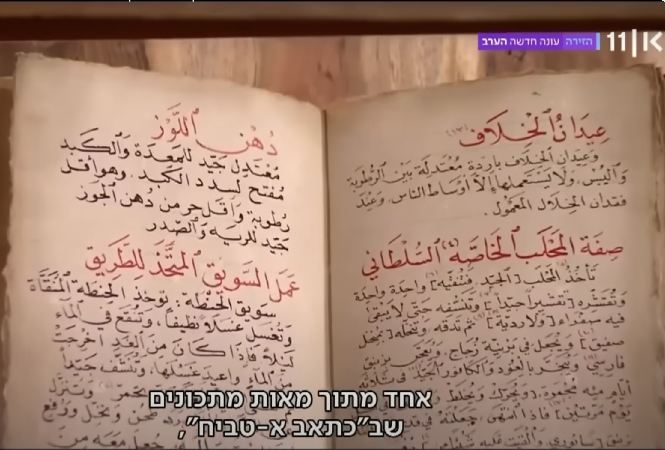 Mishmishiya prepared by Dr. Nof Atamna (Photo: Screenshot)