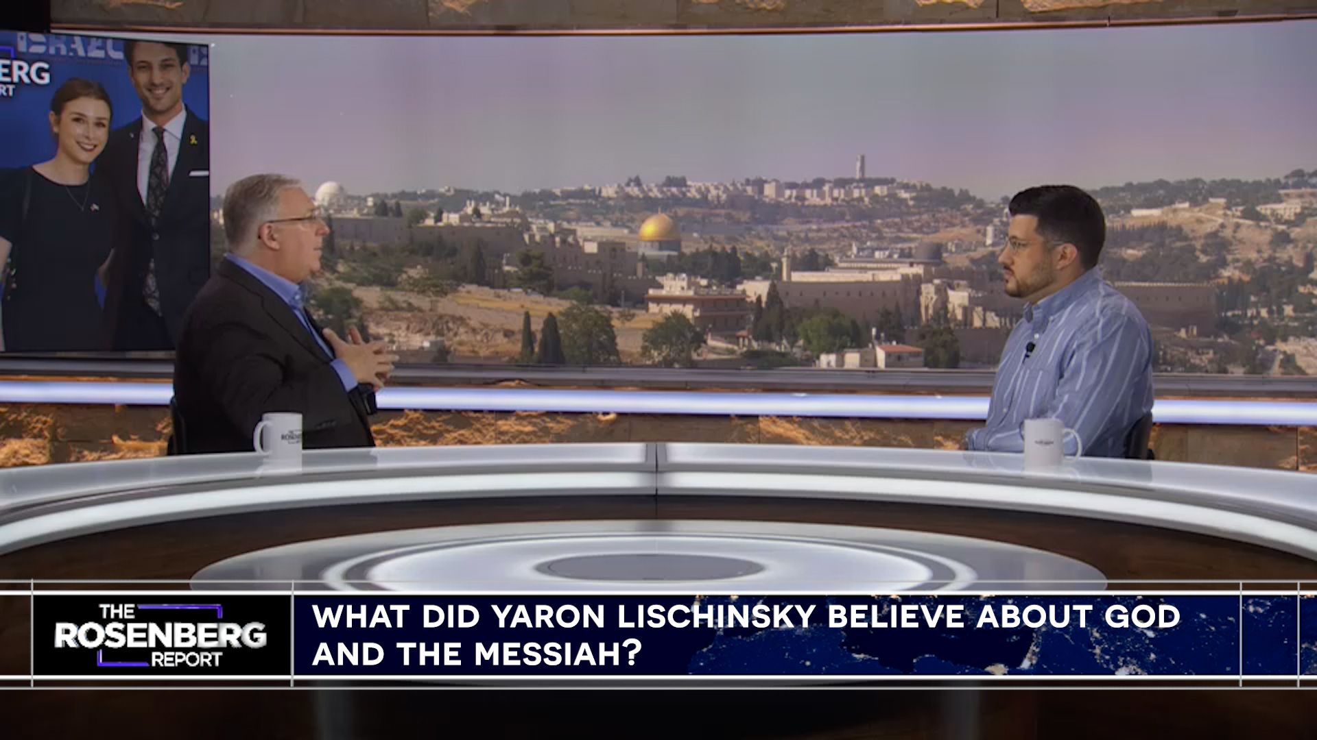 Hanan Lischinsky on TBN's The Rosenberg Report (Photo: Screenshot)