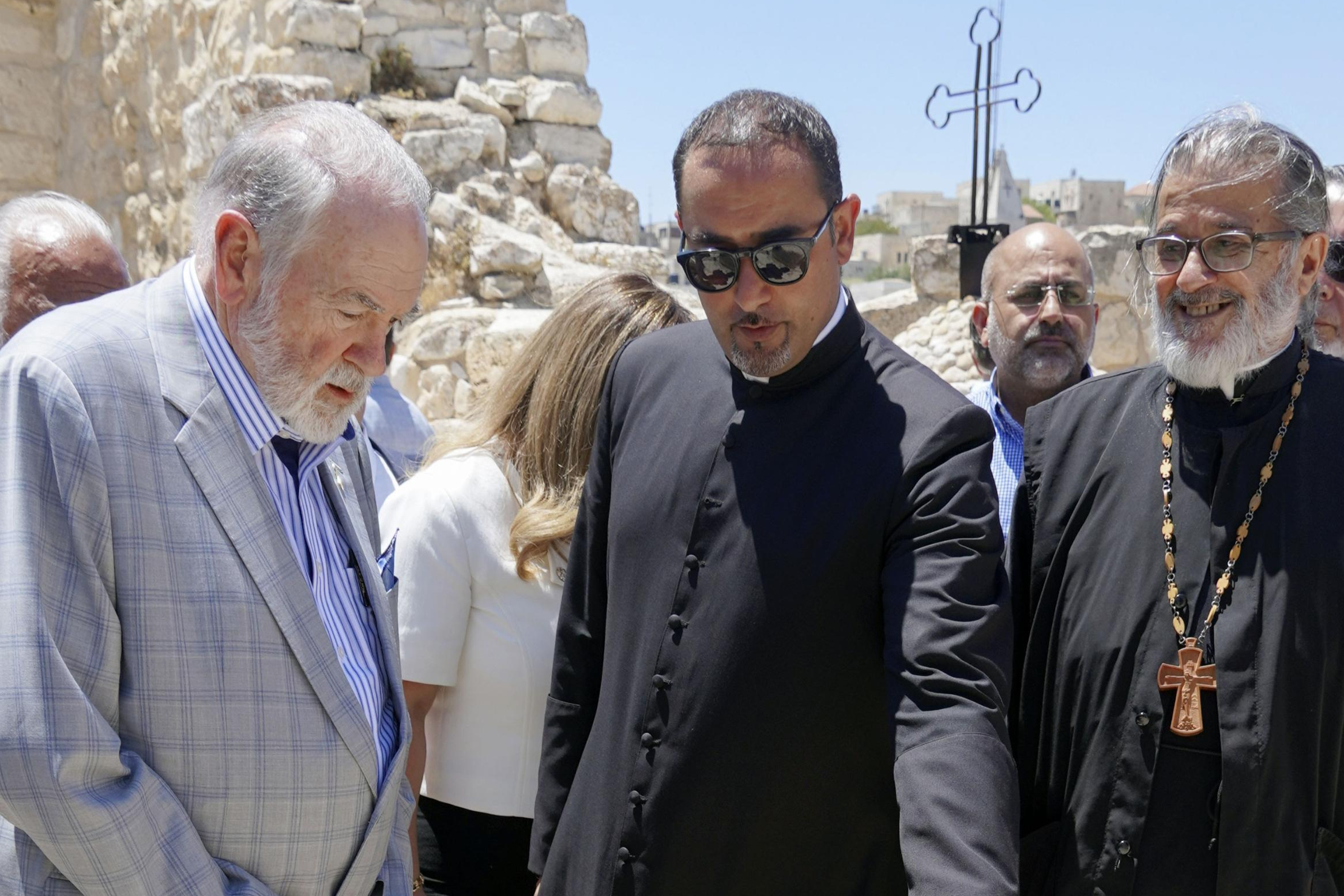 Vue aérienne de Taybeh, un village chrétien historique de la Samarie biblique, situé au nord-est de Jérusalem près de Ramallah, juillet 2025. (Photo : Police israélienne)