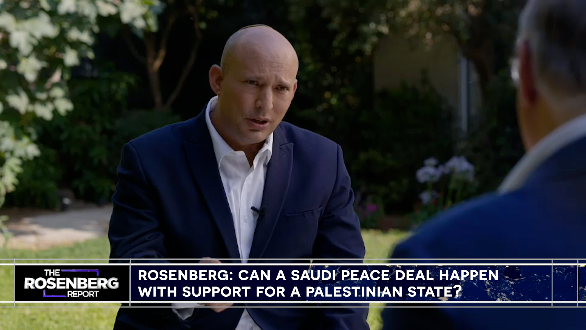 Former Prime Minister Naftali Bennett on TBN's The Rosenberg Report (Photo: Screenshot)