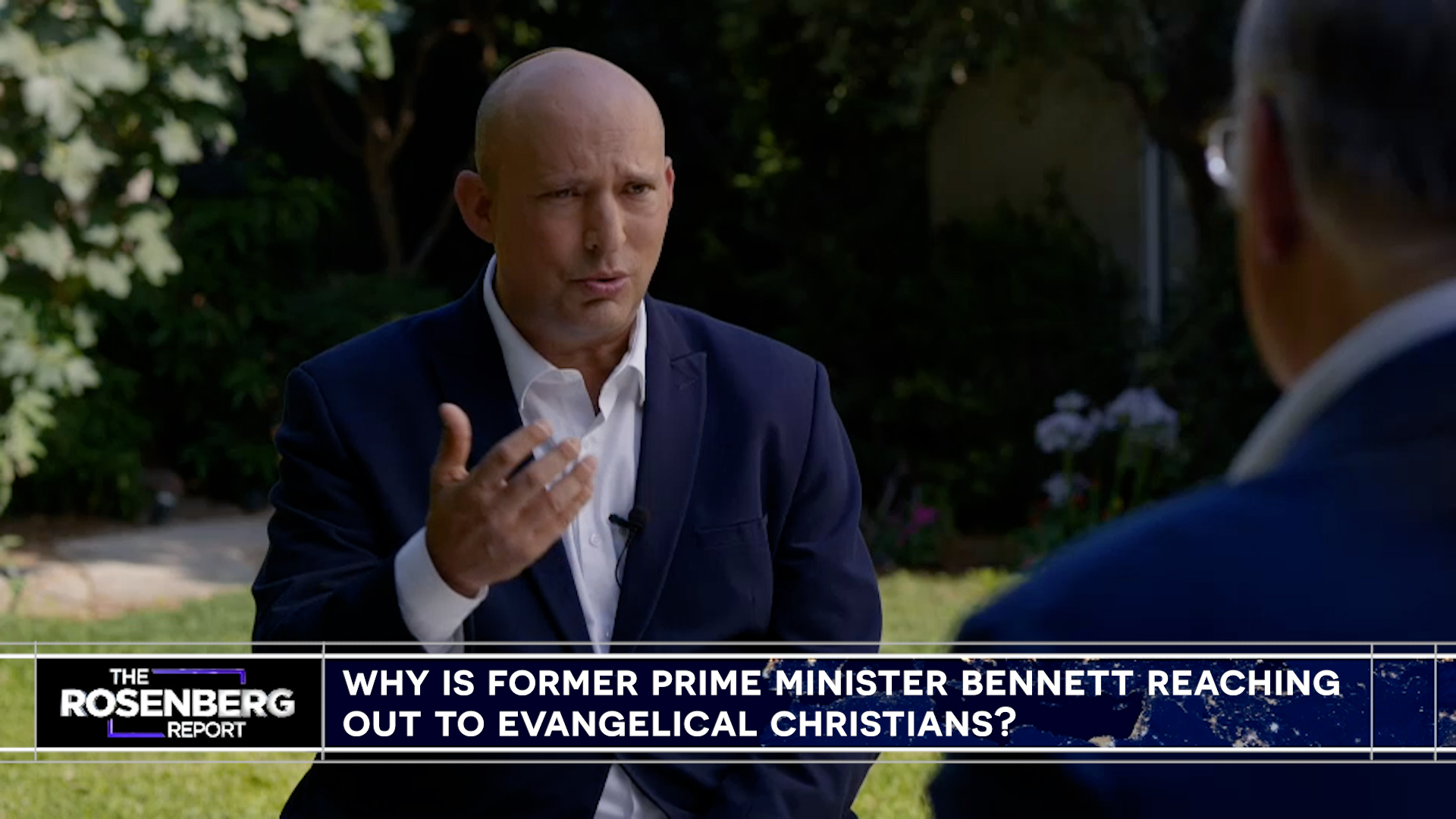 Former Prime Minister Naftali Bennett on TBN's The Rosenberg Report (Photo: Screenshot)