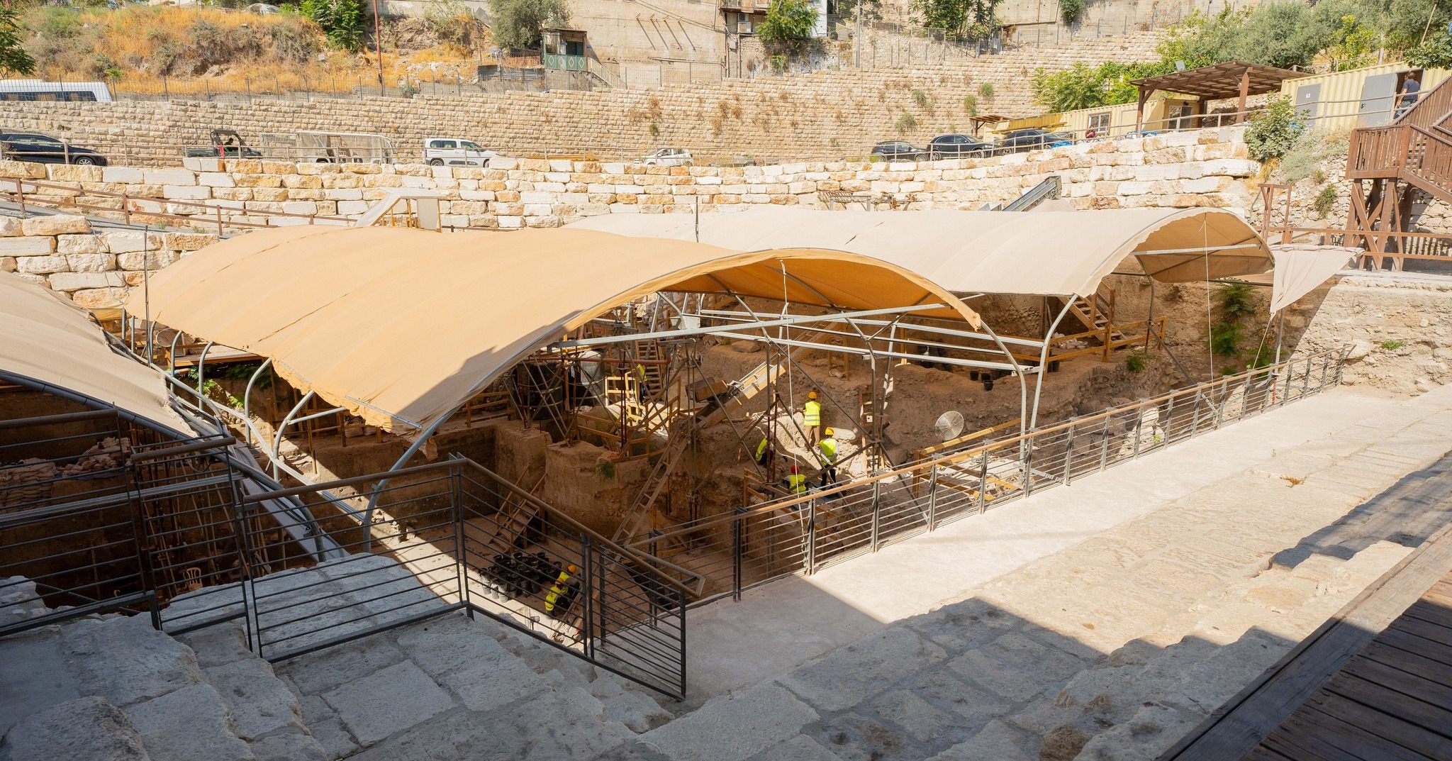Remains of an ancient dam discovered in Jerusalem (Photo: Israel Antiquities Authority)
