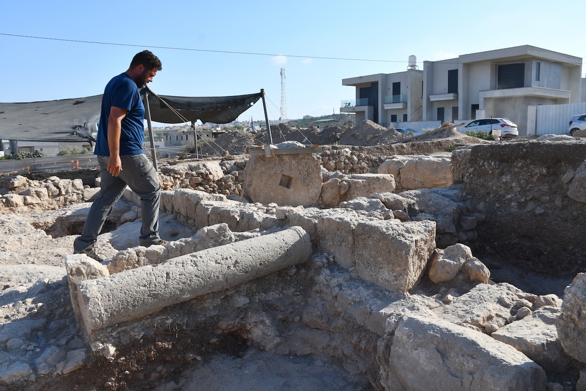Prächtige Mosaike, die vom großen Reichtum und Wohlstand der antiken samaritanischen Gemeinde zeugen. (Foto: Emil Aladjem/Israelische Altertumsbehörde)