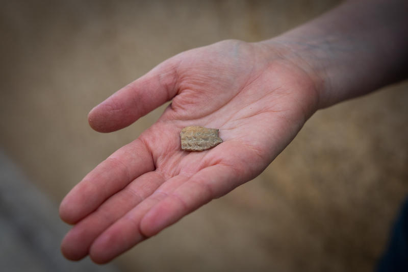 The sealing – a rare evidence of written communication between the king of Assyria and the king of Judah. (Photo: Eliyahu Yannai/City of David Foundation)