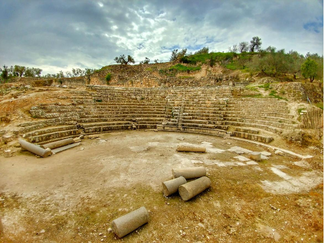 Ruins of the Herodian city of Sebastia