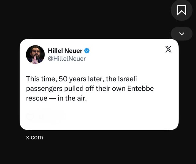 This time, 50 years later, the Israeli passengers pulled off their own Entebbe rescue — in the air.