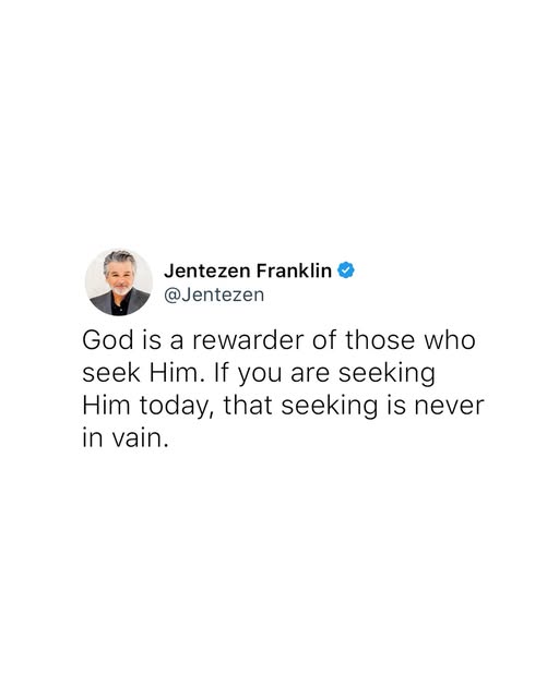 “Without faith it is impossible to please God, because anyone who comes to Him must believe that He exists and that He rewards those who…
