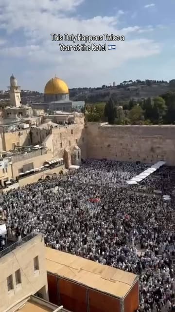 What’s special at the Kotel is that during the intermediate days (Chol HaMoed) of Passover and Sukkot, hundreds of Cohanim (descendants o…