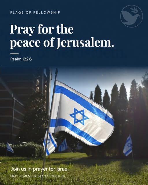 Let your prayers become a visible sign of faith, love, and solidarity with Israel.
Plant a flag with Flags of Fellowship and join us in…