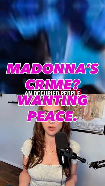 Everything in the original video was a long list of Madonna being very consistent  in her wish for peace. Leave it to the antisemitic mob…