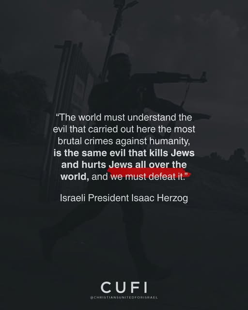 As we approach the 3rd anniversary of October 7th, we remember the words of Israel’s president that the ideology, the evil, is one we mus…