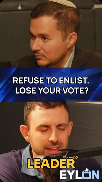 Should refusing to enlist cost you the right to vote?
🗳️Yisrael Beiteinu’s @danillouz joins the Israel Electioncast to explain why his…
