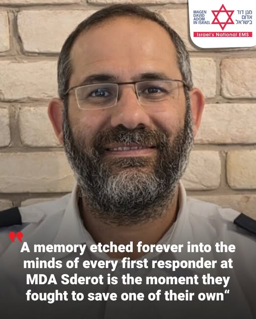 On the morning of October 7, MDA EMTs Chananel Djerfi and Elyasaf Bar Chaim rushed out together into the streets of Sderot to answer emer…