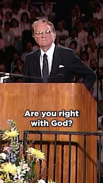 “And before you can prepare to meet God, your heart has to be right…” —@BillyGraham #WednesdayWisdom