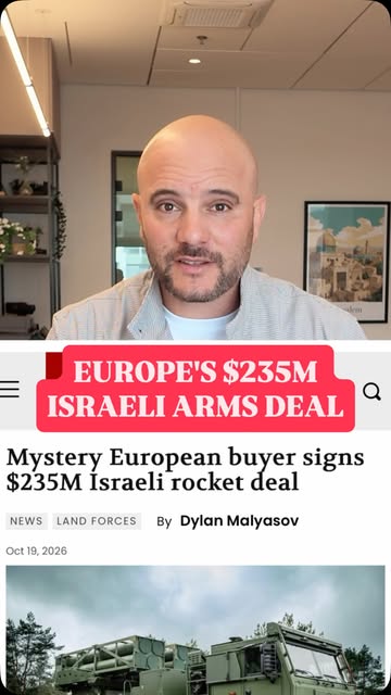A mystery European buyer reportedly signs a $235 million Israeli rocket deal.
Criticism of Israel in public, Israeli defense technology…