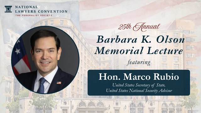 As we celebrate 250 years of American exceptionalism, we are pleased to announce that Secretary Marco Rubio will deliver the 25th Annual…