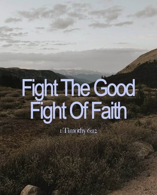“Fight the good fight of the faith. Take hold of the eternal life to which you were called when you made your good confession in the pres…