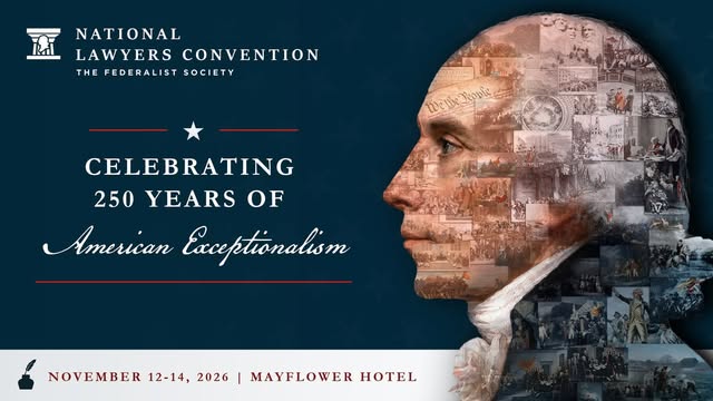 We’re officially 20 days away from the 2026 National Lawyers Convention! Join us November 12–14 at the Mayflower hotel as we celebrate Am…