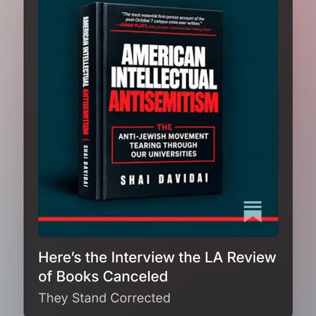 The Los Angeles Review of Books commissioned @melissauchiyamawrites to interview @shaidavidai about his important new book American Intel…