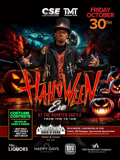 If you’re in the NYC area, come celebrate Halloween with TMT and CSE at Oheka Castle. Friday- October 30th from 7pm-1am. Open Bar ALL nig…