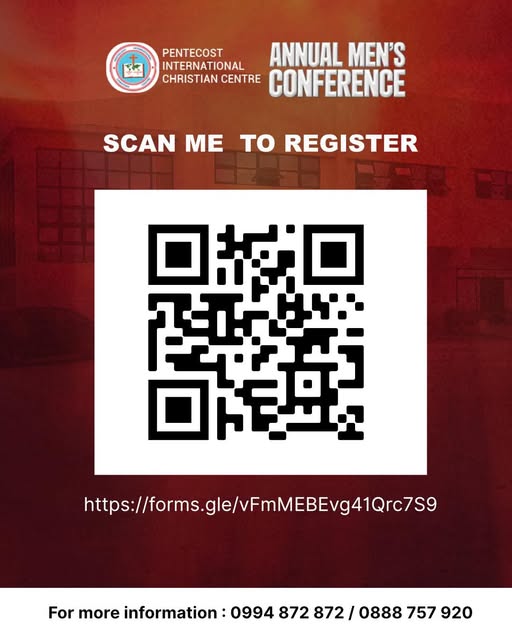 You can register for Annual Men’s Conference 2026 by scanning the QR Code. All men are invited.
#thogetherforever❤️