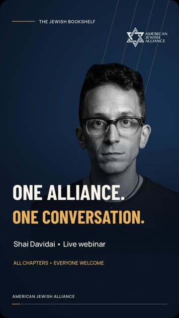 Jew hate thrives when good people decide speaking up is someone else’s job. Shai Davidai refused.
Join the American Jewish Alliance for…