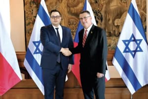 Czech Foreign Minister Jan Lipavský with Israeli Foreign Minister Gideon Sa'ar (Photo: Czech Foreign Ministry)