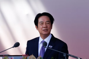 Taiwan President Lai Ching-te delivers a speech during National Day celebrations in Taipei, Taiwan, October 10, 2025. (Photo: REUTERS/Ann Wang)