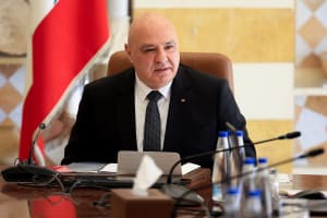 Lebanese President Joseph Aoun attends a cabinet session to discuss the army's plan to disarm Hezbollah, at the Presidential Palace in Baabda, Lebanon, September 5, 2025. (Photo: REUTERS/Mohamed Azakir)