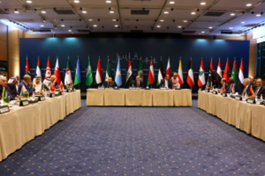 Jordan's Foreign Minister Ayman Safadi chairs an extraordinary meeting of Arab League foreign ministers day before the 51st Session of the Council of Foreign Ministers of the Organisation of Islamic Cooperation (OIC), in Istanbul, Turkey, June 20, 2025. (Photo: REUTERS/Dilara Senkaya)