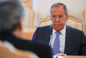 Russian Foreign Affairs Minister Sergei Lavrov attends a meeting with Syrian Foreign Affairs Minister Faisal Mekdad in Moscow, Russia, August 23, 2022. (Photo: Natalia Kolesnikova/Pool via REUTERS)
