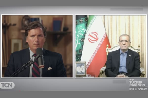Iranian president tells Tucker Carlson Israel attempted to assassinate him during 12-day war