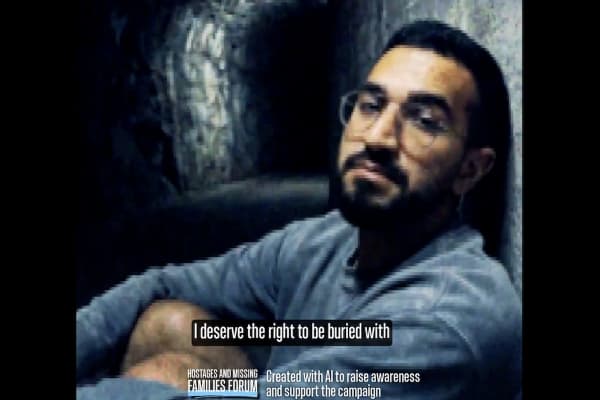 AI video features murdered Israeli hostage Ran Gvili pleading for President Trump to free him