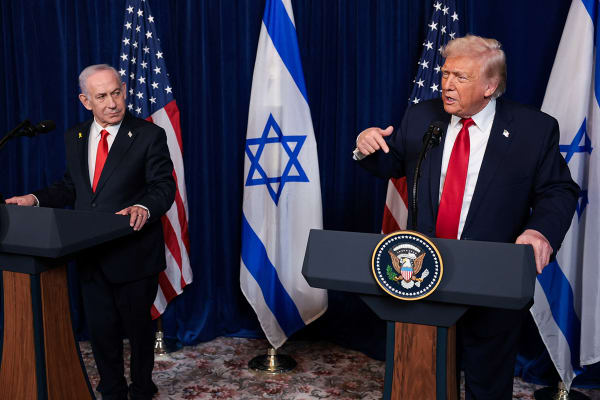 WATCH VIDEO: Trump bear-hugs Bibi at Mar-a-Lago, warns Iran & Hamas of “hell to pay” if they don’t de-escalate — but Trump’s bizarre embrace of Turkey’s Erdogan creates a ‘super-stressor’ moment for Israel