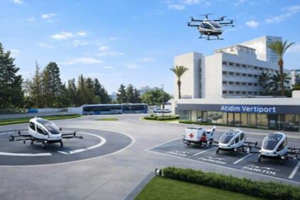 Israel to build its first vertiport in Tel Aviv, enabling future electric air taxi services