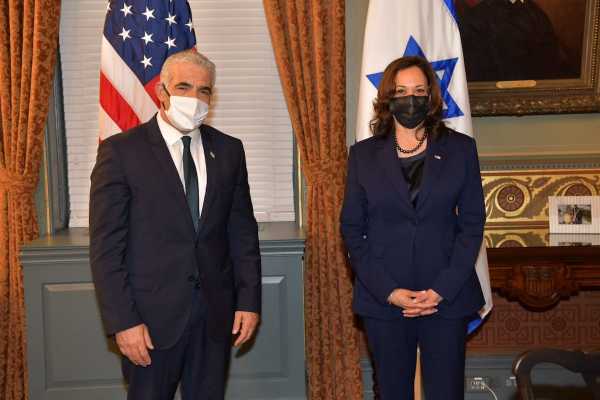 Israeli Foreign Minister Yair Lapid meets with U.S. officials in Washington, Oct, 12, 2021 (Photo: Shlomi Amsalem/GPO)