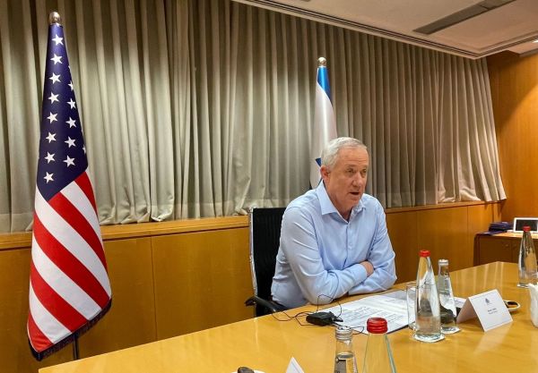 Israeli Minister of Defense Benny Gantz meets Evangelical delegation led by Joel C. Rosenberg (Photo: ALL ISRAEL NEWS)