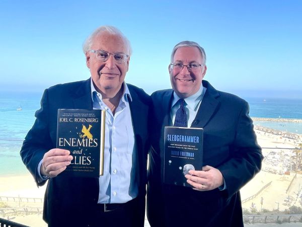 Joel C. Rosenberg interviews former U.S. Ambassador to Israel David Friedman (Photo: ALL ISRAEL NEWS)
