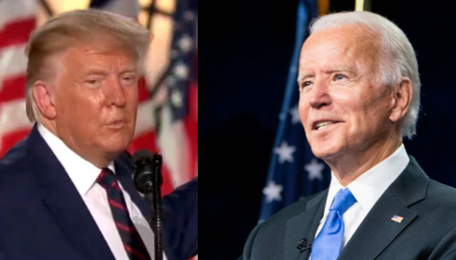 President Donald Trump vs. former VP Joe Biden (Photo: Reuters)